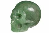Realistic, Polished Green Aventurine Skull #116448-1